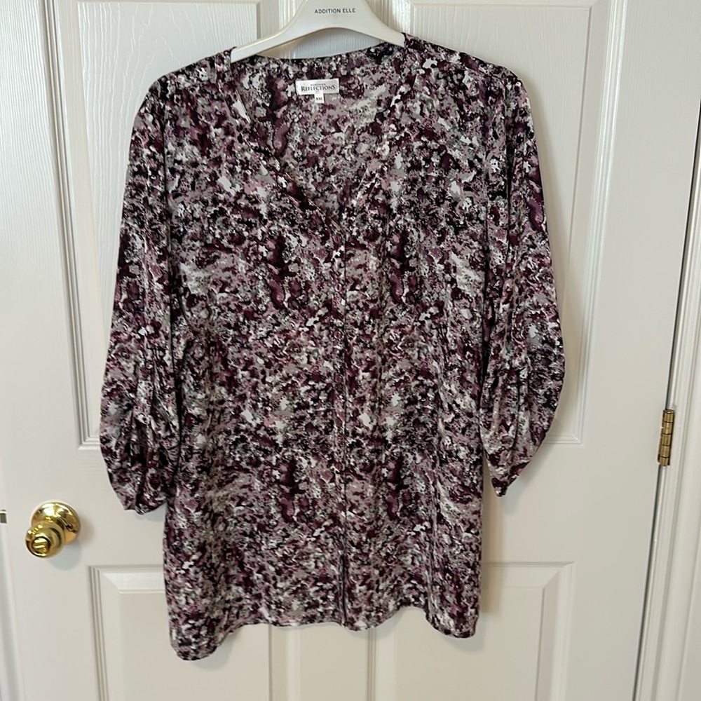 Purple Abstract Blouse